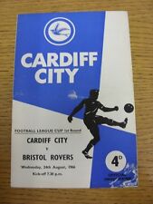 24/08/1966 Cardiff City v