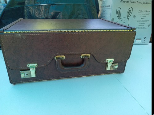 Vintage stebco suitcase with - vintage,