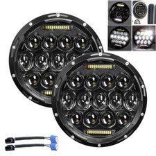 Pair 7" Inch Round LED