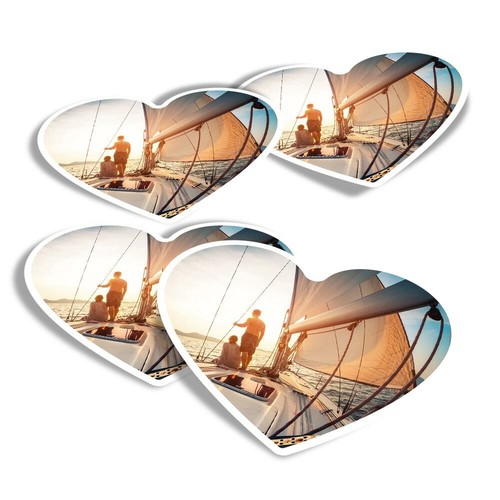Heart stickers sunset - heart,