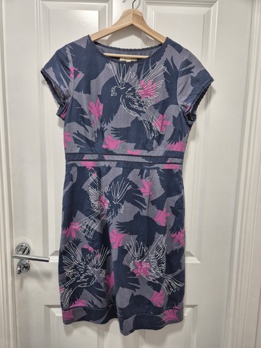 White stuff bird print - white,