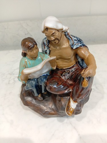 Vintage shiwan mud man - mud, father