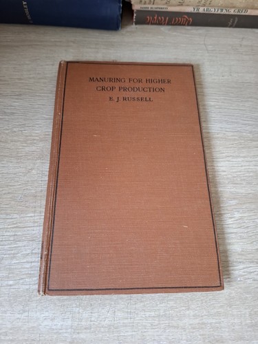 Manuring for higher crop - manuring,