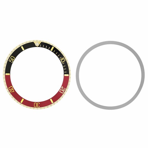 Black red 18k gold replacement - red,