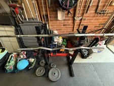 BodyMax Adjustable Stand CF315 Cast Iron Barbells EZ Bar