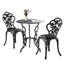 3PCS Outdoor Bistro Set Cast