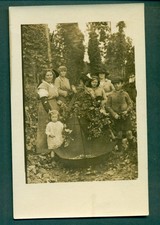 HOP PICKING FROM BARMING COLLECTION,vintage postcard