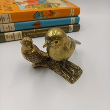Vintage brass birds - brass, a