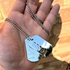 Metal Military Dog Tags Ball