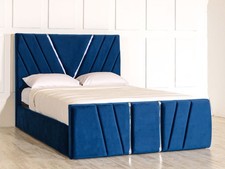 Esupasaver Beautiful Azalea Gas Lift Ottoman Chrome Accents Storage Bed Frame