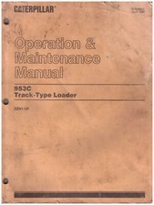 Original Caterpillar 953C Track-Type Loader 2ZN1-UP Operation & Maintenance Book