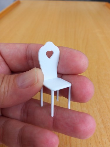 Dolls house heart - house, chair