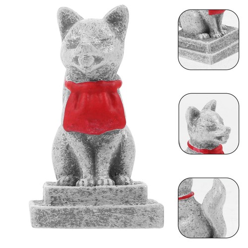 2pcs mini fox resin - resin, ornament