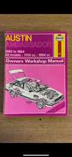 HAYNES Austin Ambassador 1982-84 owners workshop manual - 0 85696 871 4