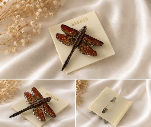 Brown crystal rhinestone - brown, &