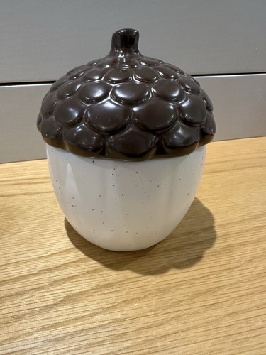New acorn lidded storage pot - acorn,