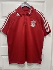 Adidas Liverpool 2008 Red Football Shirt Polo Carlsberg  Size L
