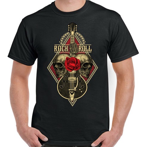 Rock roll shirt - rock, guitar