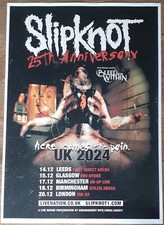 Slipknot - live band music show 2024 promotional tour concert gig poster