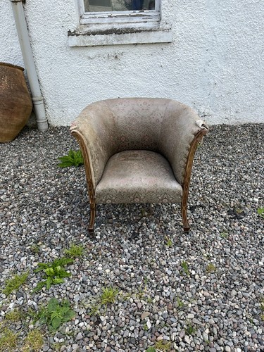 Vintage edwardian tub chair - a,