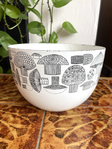 Arabia finel mushrooms enamel - mushrooms,