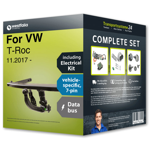 Towbar detachable for - , t-roc