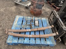 Mk1 Toyota Hilux 2WD. 2 Rear Leaf Springs With 2 Inch Lowering Blocks & U Bolts.
