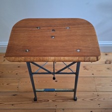 Beautiful French vintage industrial folding chair/stool from Libellule