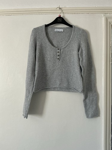 Grey cropped jumper women - jumper,,