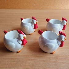 Vintage Set Of 4 Chicken Egg
