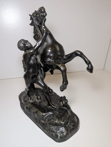 Vintage marly horse - marly, groom