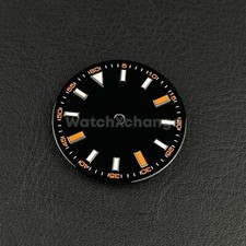 28.5mm Black Orange Watch Dial