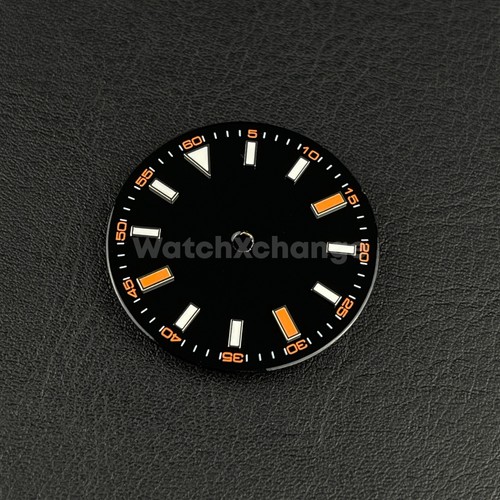 5mm black orange watch dial - 28.5mm,