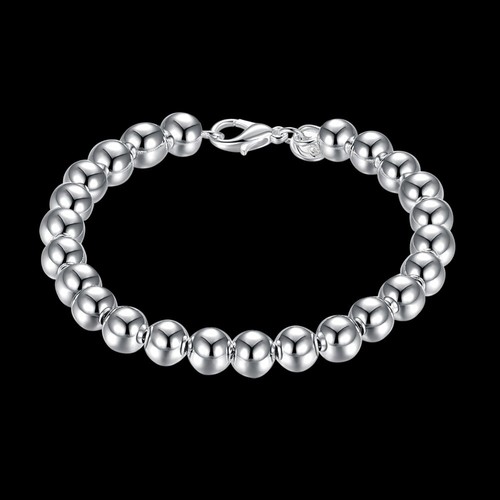 925 sterling silver 8mm ball - silver,