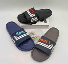 MENS SUMMER FLIP FLOPS SLIDERS DESIGNER BEACH MULES POOL SLIP ON SANDALS SHOES