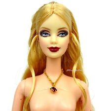 Barbie 2002 Birthstone Collection January Garnet Doll Nude New with Stand