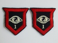 PAIR British Army:"1st GUARDS ARMOURED BRIGADE PATCHES" (WW2 Pattern, 1940s-60s)