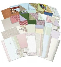 Hunkydory Shabby Chic & Rustic Charms A4 Luxury Inserts & Paper ~ 12 Of Each