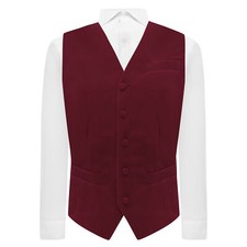 Burgundy Velvet Waistcoat