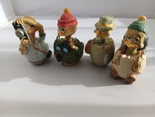 Eggbert Figures X4 Outdoor Related Twitcher*Photographer*Fisherman*Hiker*Used