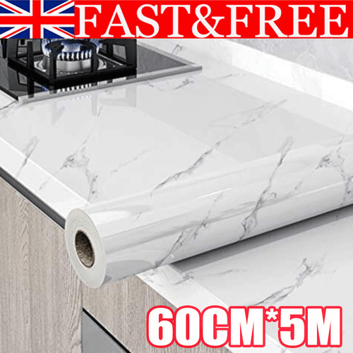 White marble sticky back - sticky,