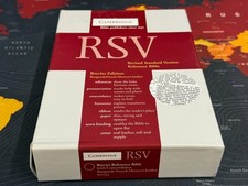 Out of Print Cambridge RSV Brevier Bible, Burgundy French Morocco, VGC