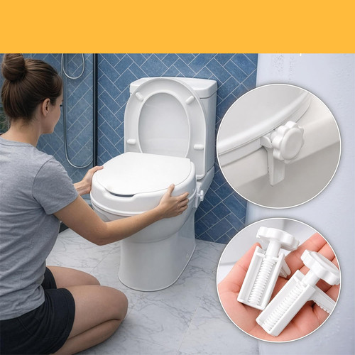 Viscount raised toilet seat - raised,
