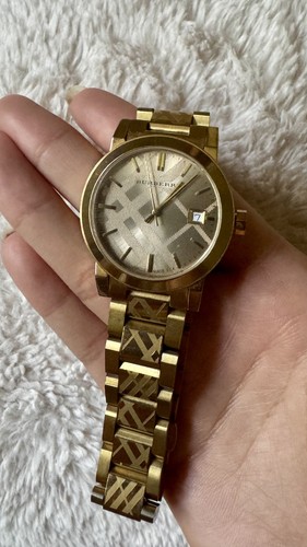 Burberry watch bu9145 gold - burberry,