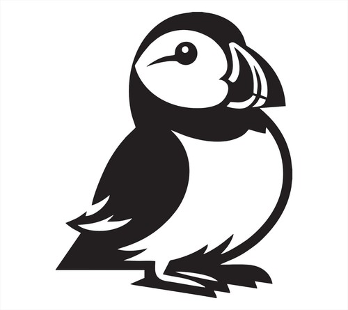 Puffin bird vinyl decal - vinyl,