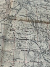 Antique WW1 Map Military Front