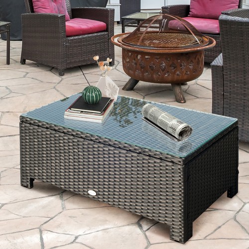 Rattan coffee table - rattan,