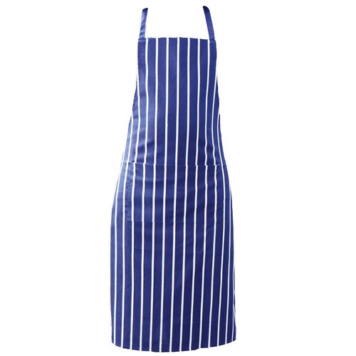 Blue white stripe - chef, apron
