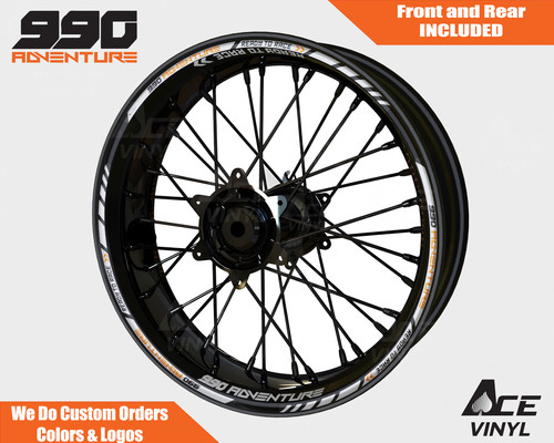 Ktm 990 adventure wheel decals - ktm,