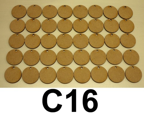 Wooden discs circles - 40,